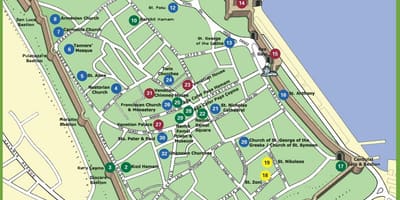 Kaart van famagusta noord-Ciprus
